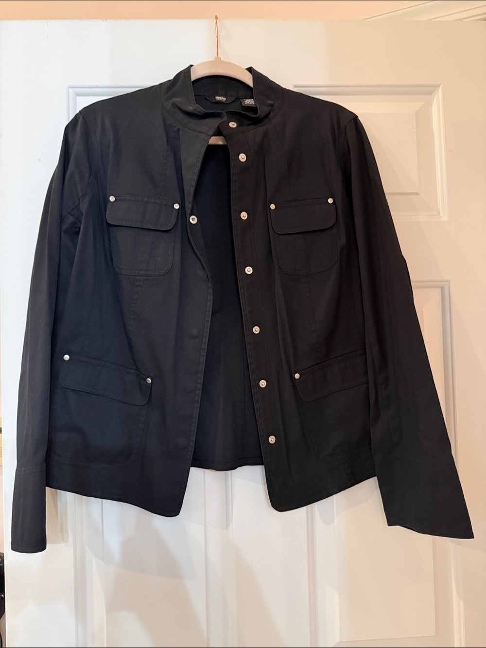 Mossimo Supply Co. Black Snap-Front Utility Jacket